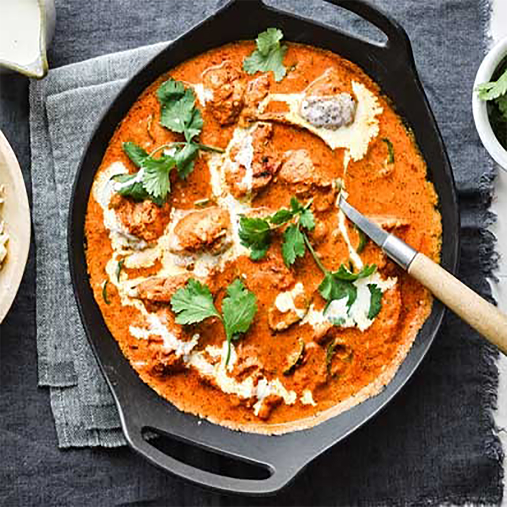 Indian butter chicken دجاج بصوص الزبدة والتوابل الهندية